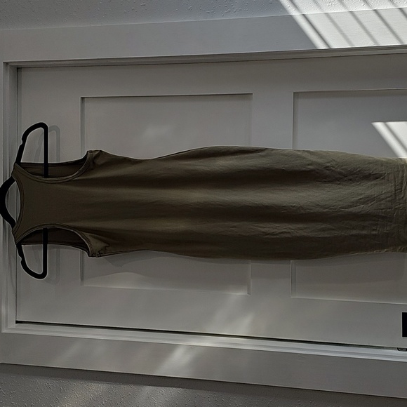 Windsor sage green racerback bodycon midi length size S. Very stretchy. - Picture 3 of 9